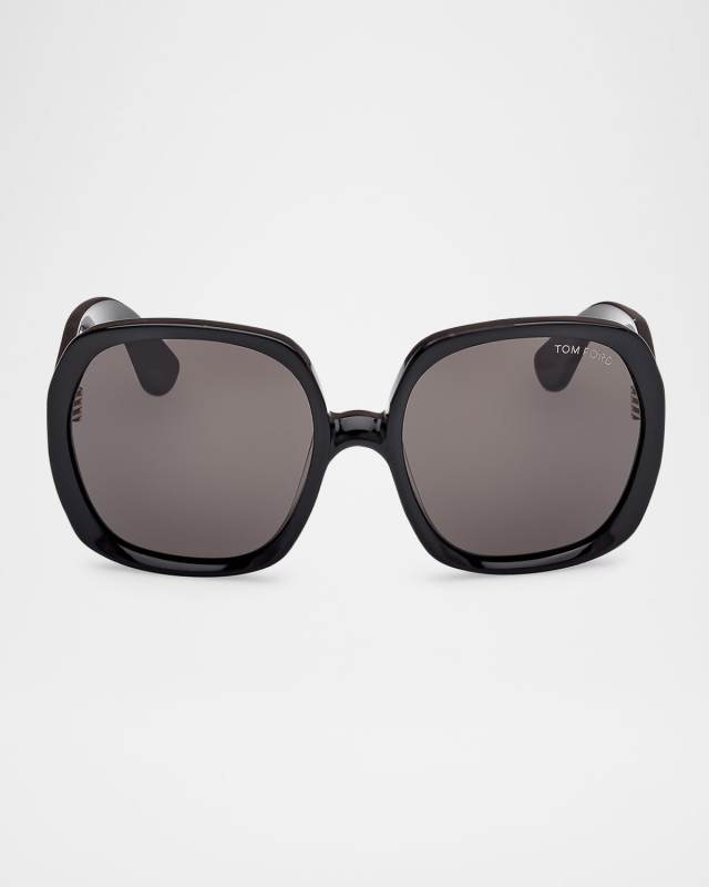 Saffron Acetate Round Sunglasses